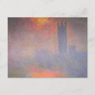 Claude Monet London Houses of Parliament UK Postkarte