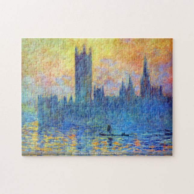 Claude Monet - London-Parlament im Winter Puzzle (Horizontal)