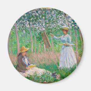 Claude Monet - Maler im Garten Magnet
