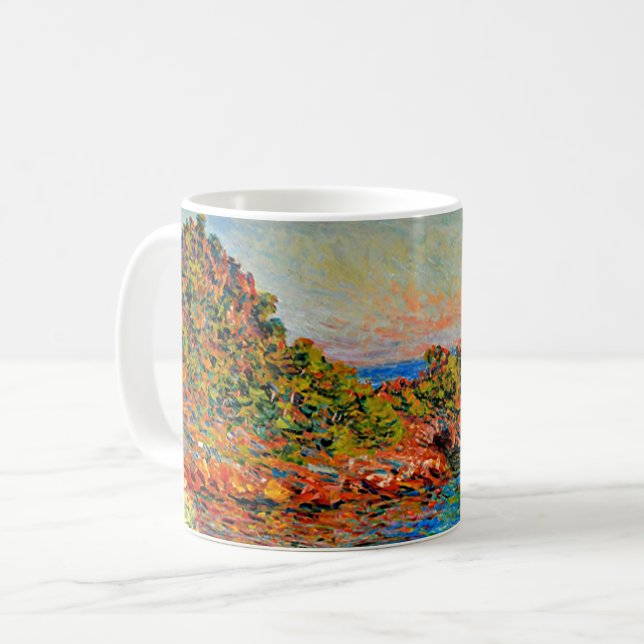 Claude Monet Malerei, bei Monte Carlo Kaffeetasse (Vorderseite Links)