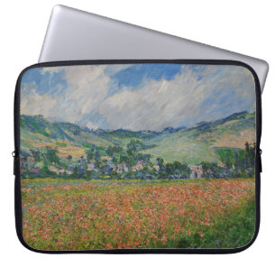 Claude Monet Malerei, Mohnfeld in Giverny Laptopschutzhülle