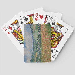Claude Monet Malerei, Mohnfeld in Giverny Spielkarten
