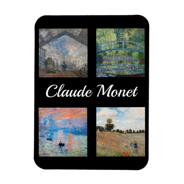 Claude Monet Masterpiece Patchwork Magnet (Vertikal)