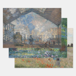 Claude Monet Masterstückauswahl Geschenkpapier Set