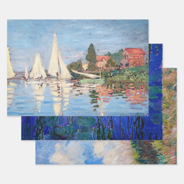 Claude Monet Masterstückauswahl Geschenkpapier Set (Set)