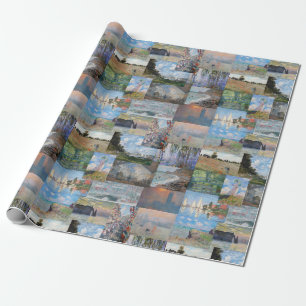 Claude Monet - Meisterwerke Patchwork Geschenkpapier