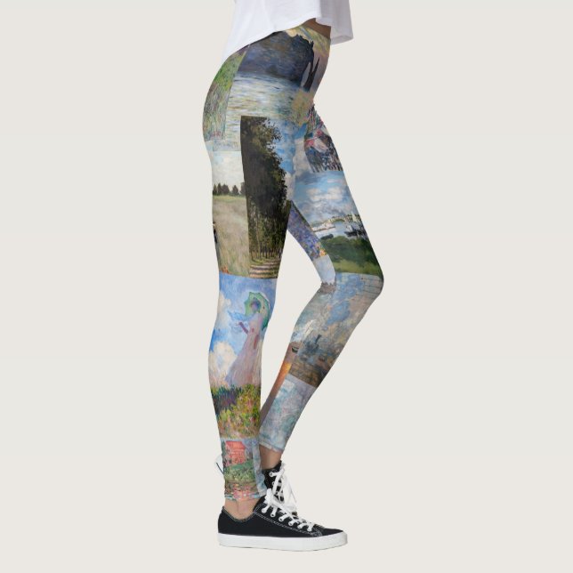Claude Monet - Meisterwerke Patchwork Leggings (Rechts)