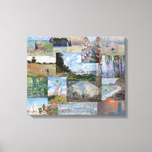 Claude Monet - Meisterwerke Patchwork Leinwanddruck