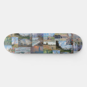 Claude Monet - Meisterwerke Patchwork Skateboard