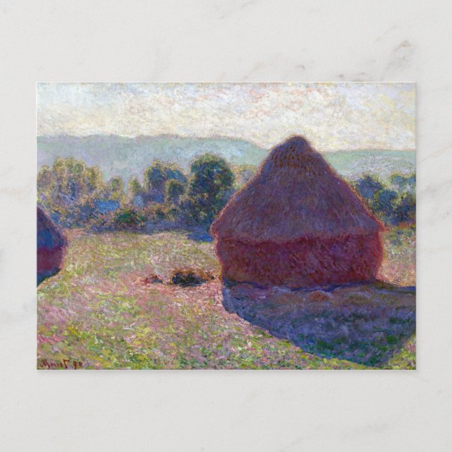 Claude Monet Meules, Milieu du Jour Postkarte (Vorderseite)