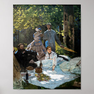 Claude Monet - Mittagessen im Gras, rechte Tafel Poster