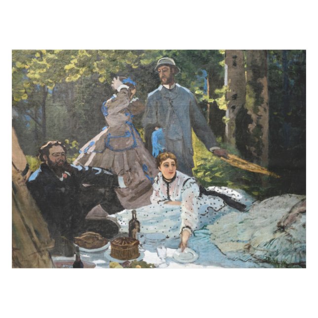 Claude Monet - Mittagessen im Gras, rechte Tafel Tischdecke (Vorderseite (Horizontal))