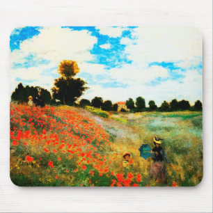 Claude Monet-Mohnblumen in Argenteuil Mousepad