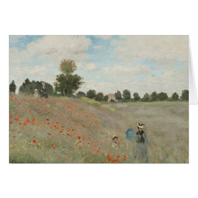 Claude Monet - Mohnfeld (Vorderseite (Horizontal))