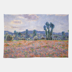 Claude Monet - Mohnfeld 1890 (Giverny) Geschirrtuch