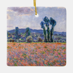 Claude Monet - Mohnfeld 1890 (Giverny) Keramikornament