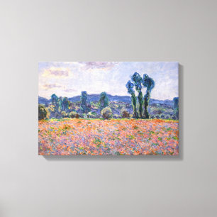 Claude Monet - Mohnfeld 1890 (Giverny) Leinwanddruck
