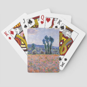Claude Monet - Mohnfeld 1890 (Giverny) Spielkarten