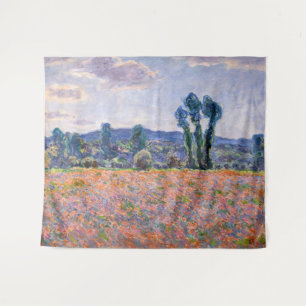 Claude Monet - Mohnfeld 1890 (Giverny) Wandteppich