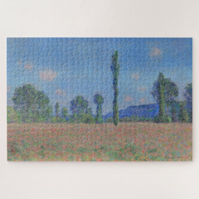 Claude Monet Mohnfeld (1890) Puzzle (Horizontal)