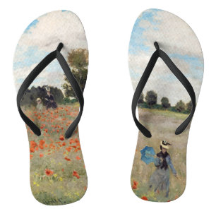 Claude Monet - Mohnfeld Flip Flops