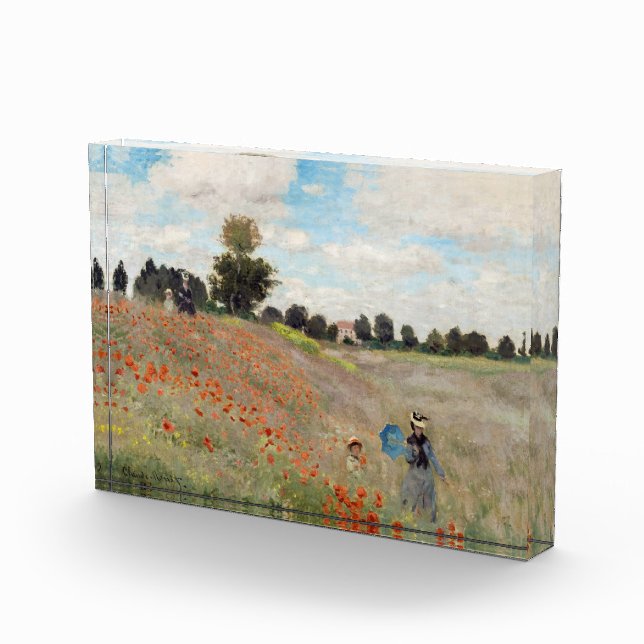 Claude Monet - Mohnfeld Fotoblock (Rechts)