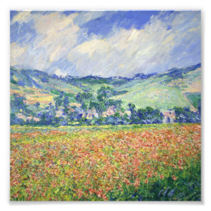Claude Monet - Mohnfeld, Giverny-Ausläufer, Fotodruck