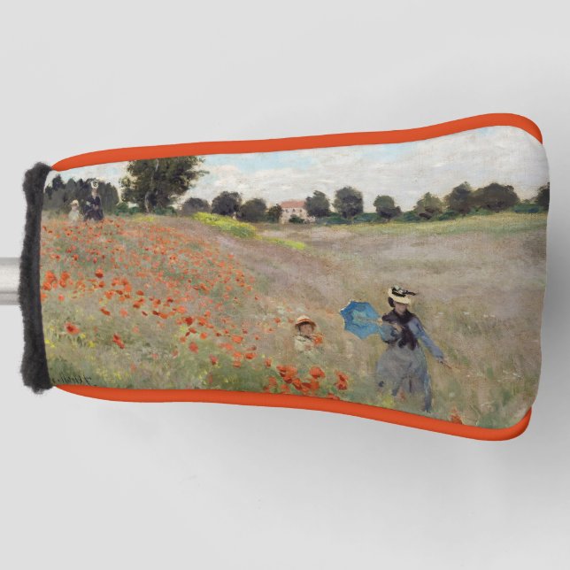 Claude Monet - Mohnfeld Golf Headcover (Vorderseite)