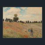 Claude Monet - Mohnfeld Holzdruck<br><div class="desc">Mohnfeld / Wilde Poppies,  bei Argentinien / Les Coquelicots - Claude Monet im Jahre 1873</div>