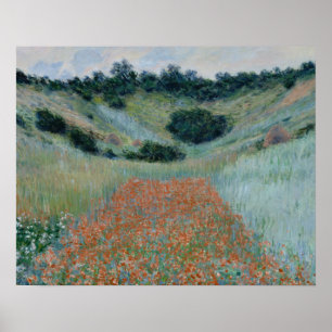 Claude Monet - Mohnfeld in einem Hollow bei Givern Poster