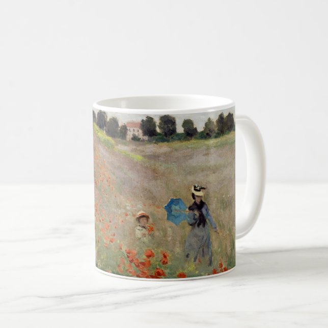 Claude Monet - Mohnfeld Kaffeetasse (VorderseiteRechts)