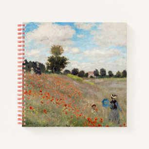 Claude Monet - Mohnfeld Notizbuch