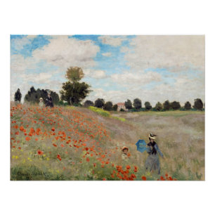 Claude Monet - Mohnfeld Poster
