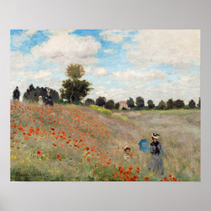 Claude Monet - Mohnfeld Poster