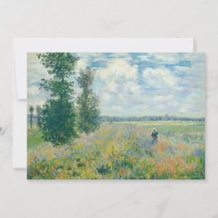 Claude Monet - Mohnfelder bei Argenteuil (1875) Dankeskarte
