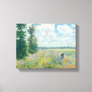 Claude Monet - Mohnfelder bei Argenteuil (1875) Leinwanddruck