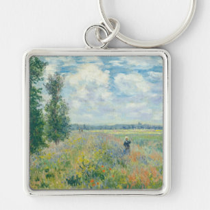 Claude Monet - Mohnfelder bei Argenteuil (1875) Schlüsselanhänger
