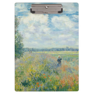 Claude Monet - Mohnfelder bei Argentinien (1875) Klemmbrett