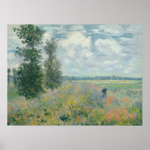 CLAUDE MONET - Mohnfelder bei Argentinien (1875) Poster