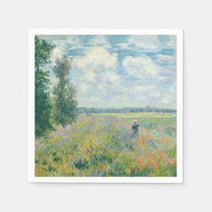 Claude Monet - Mohnfelder bei Argentinien (1875) Serviette