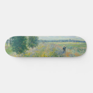 Claude Monet - Mohnfelder bei Argentinien (1875) Skateboard