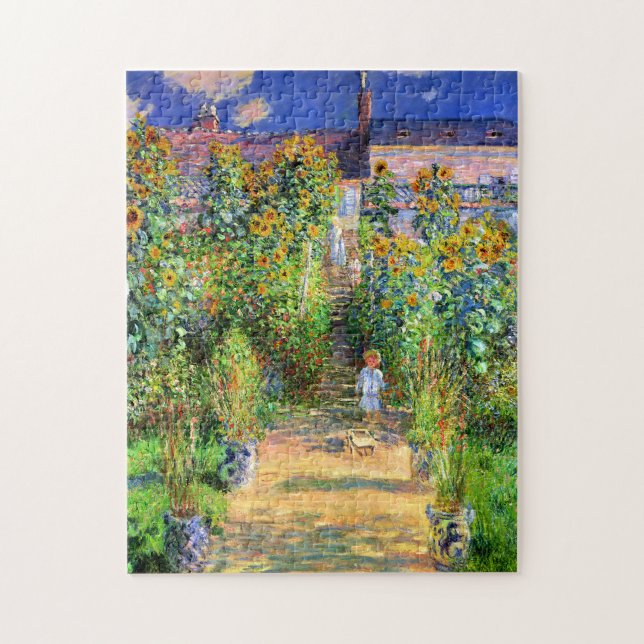 Claude Monet: Monet's Garden at Vétheuil Puzzle (Vertikal)