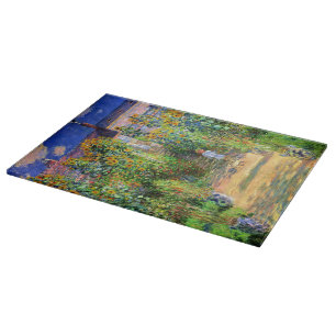 Claude Monet: Monets Garten in Vétheuil Schneidebrett