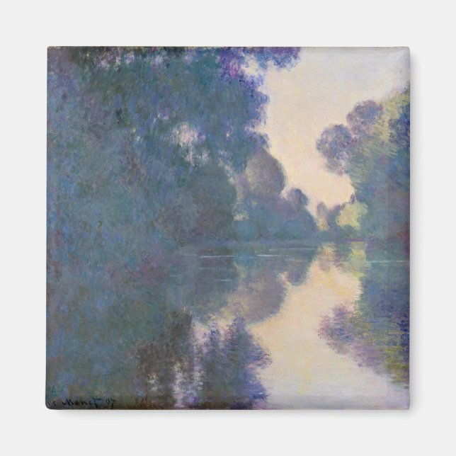 Claude Monet | Morgen an der Seine bei Giverny Magnet (Vorne)