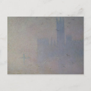 Claude Monet   Möwen über Häuser des Parlaments Postkarte