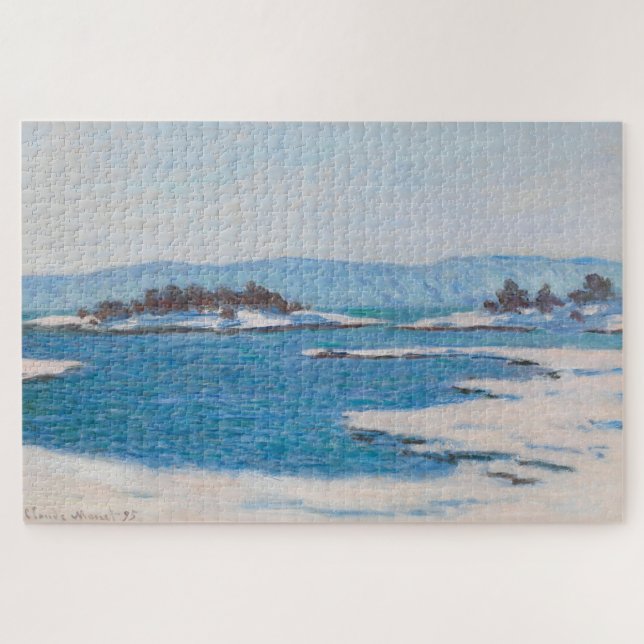 Claude Monet Norwegischer Fjord Puzzle (Horizontal)
