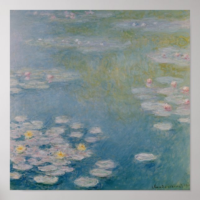 Claude Monet | Nympheas at Giverny, 1908 Poster (Vorne)