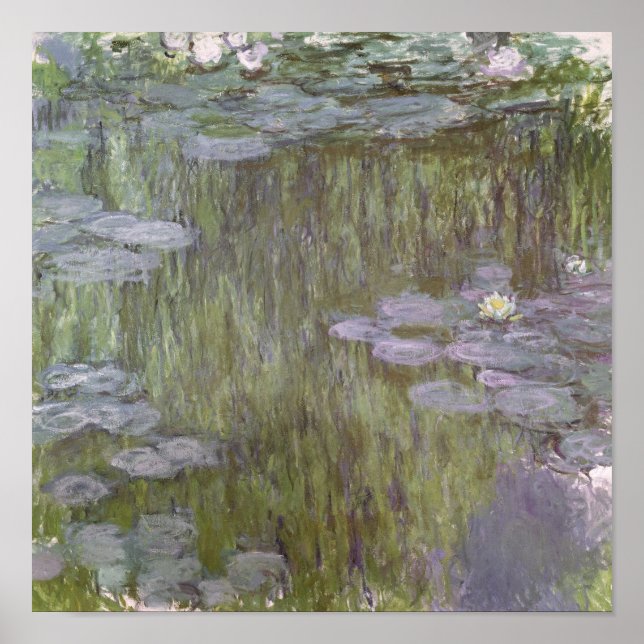 Claude Monet | Nympheas at Giverny, 1918 Poster (Vorne)