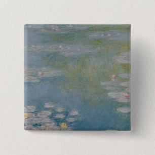 Claude Monet Nympheas bei Giverny, 1908 Button