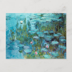 Claude Monet Nympheas Water Lilies Blume Pond Postkarte